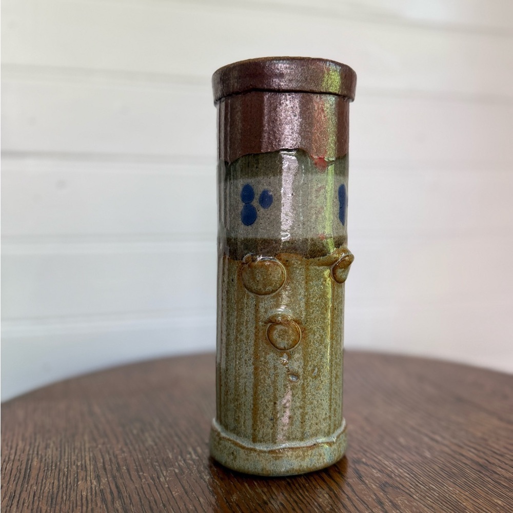 Vintage Studio pottery with cork shaker